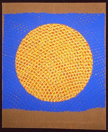 Untitled, circle with blue surround 1998 (Copyright Noel Forster 2000)