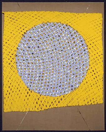 Untitled, circle with yellow surround 1998 (Copyright Noel Forster 2000)