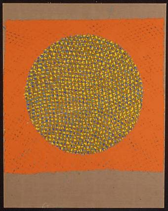 Untitled (ochre circle, red square) 1998 (Copyright Noel Forster 2000)